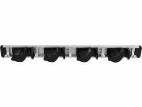 Wieszak aluminium na narzędzia ogrodnicze, 16-24,5 mm, 4 uchwyty, 5 haków PROLINE