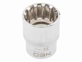 Nasadka Spline 1/2", 22 mm NEO