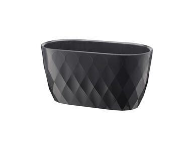 Zdjęcie: Osłonka Karo owalna 47 cm 29382 antracyt VERDENIA