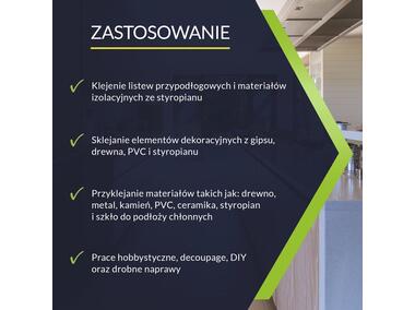 Zdjęcie: Klej Płynny Gwóźdź biały 400 g PLUS FIX