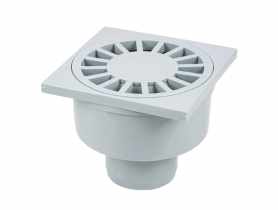 Wpust z prostym odpływem  fi 50, 100x100x83 mm ZMM MAXPOL