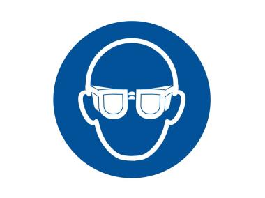 Zdjęcie: Oznaczenie "Nakaz stosowania ochrony oczu" 21x21 cm METRO