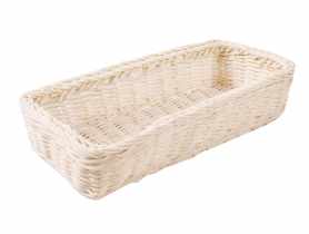 Koszyk rattanowy na sztućce i drobiazgi 26x11x6 cm TIN TOURS