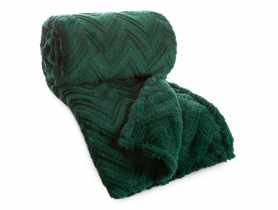 Koc Jodła 150x200 cm ciemnozielony EUROFIRANY