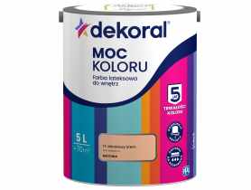 Farba lateksowa Moc Koloru morelowy krem 5 L DEKORAL