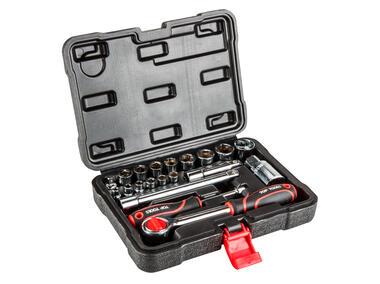 Zdjęcie: Zestaw kluczy nasadowych 1/4", 3/8", 20 sztuk TOP TOOLS