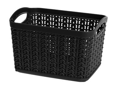 Zdjęcie: Koszyk prostokątny S 1,5 L Willow czarny ALSEA