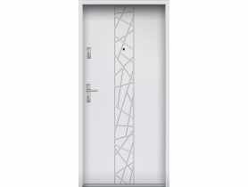 Drzwi wejściowe do mieszkań Bastion N-53 Biały 90 cm prawe ODO KR CENTER