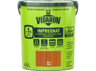 Zdjęcie: Impregnat ochronno- dekoracyjny 4,5 L teak VIDARON