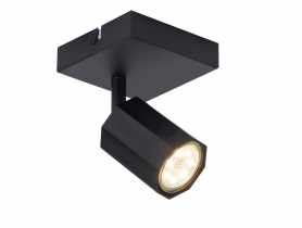 Kinkiet Rock 1 Black ADRILUX