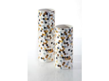 Zdjęcie: Wazon ceramiczny 10x10x30 cm EUROFIRANY