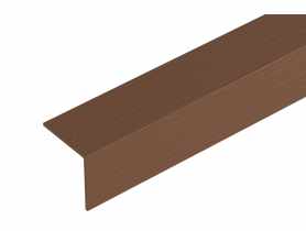Kątownik kształtownik PVC 20x20x1,1 mm - 2,75 m orzech CEZAR