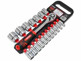 Zestaw nasadek z grzechotką 1/2 19PCS VERKE PREMIUM