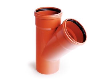 Zdjęcie: Trójnik kanalizacyjny KZ PVC 160/110 45 stopni PIPELIFE