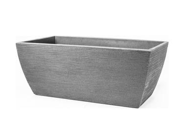 Zdjęcie: Donica ryflowana 80x40x34 cm szara PATIO