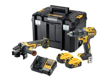 Zdjęcie: Zestaw wiertarko-wkrętarka 18V + szlifierka 125 mm 18V DEWALT