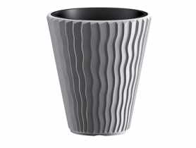 Donica Sandy szary kamienny 40 cm PROSPERPLAST