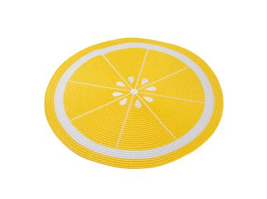 Zdjęcie: Mata stołowa Tropicana średnica 38 cm dekoracja cytryna ALTOM DESIGN