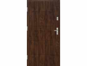 Drzwi zewnętrzne stalowo-drewniane Disting Nicolo 01 Orzech 90 cm lewe KR CENTER