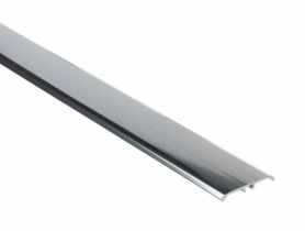 Listwa ochronna aluminiowa wcisk płaski owalny  35 mm 1,80 m srebrny El-Poler CEZAR