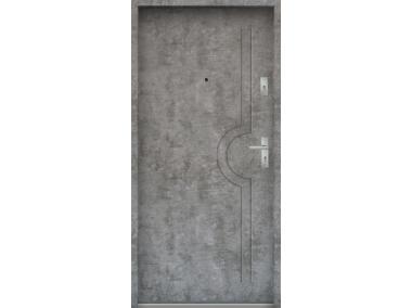 Zdjęcie: Drzwi wejściowe do mieszkań Bastion N-03 Beton srebrny 80 cm (NW) lewe ODP KR CENTER