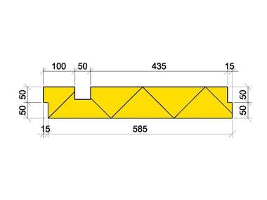 Zdjęcie: Płyta z polistyrenu ekstrudowanego XPS LB 100x585x1235 mm FINNFOAM