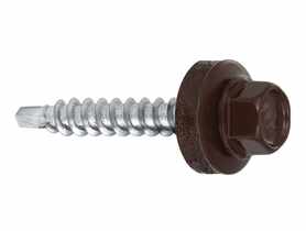 Wkręty do blachy farmery 4,8x25 mm brązowe WKRĘT-MET