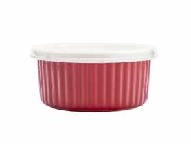 Ramekin ceramiczny Red Chilli 12,5x6 cm - 370 ml z pokrywką ALTOMDESIGN