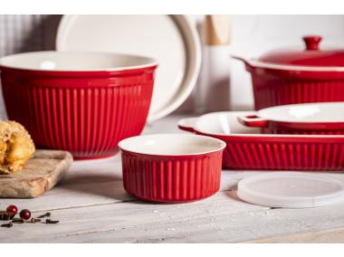 Zdjęcie: Kokilka do zapiekania ramekin ceramiczny z pokrywką Red Chilli czerwony 12,5 cm ALTOM D
