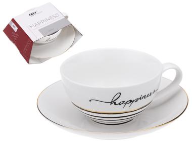 Zdjęcie: Filiżanka Happiness 220 ml z porcelany New Bone 91405 RAVI