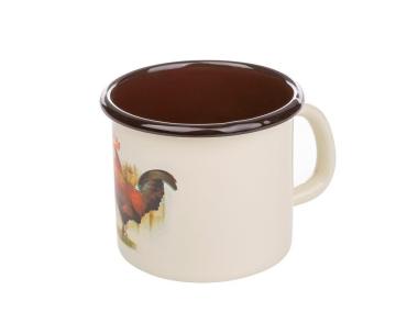 Zdjęcie: Kubek emaliowany Kokosz 9 cm - 500 ml EMALIA PLESZEW