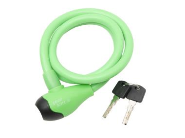 Zdjęcie: Zapięcie rowerowe na klucz Security Lock 12×1000 mm zielony BOTTARI