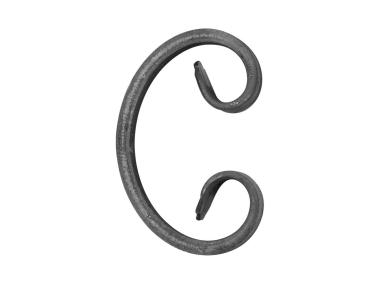 Zdjęcie: Motyw z płaskownika C 12x6 mm 95x60 mm METRO