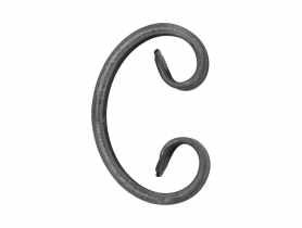 Motyw z płaskownika C 12x6 mm 95x60 mm METRO