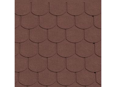 Zdjęcie: Gont bitumiczny Patio Karpiówka czerwony MATIZOL