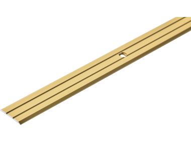Zdjęcie: Profil progowy ochronny aluminium anoda 25 mm 1,8 m złoty CEZAR