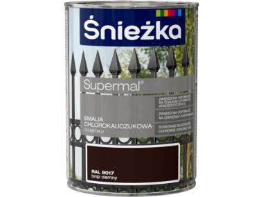 Zdjęcie: Emalia chlorok brąz ciemny RAL8017 0,9L ŚNIEŻKA