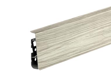 Zdjęcie: Listwa przypodłogowa PVC Hi Line Prestige 2,2x7,5 cm 2,50 m Dąb Beżowy Haras Mat CEZAR