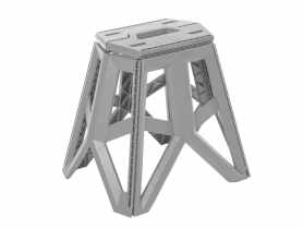 Krzesło turystyczne składane Tom szary KEEEPER