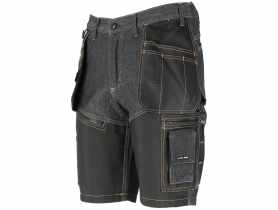 Spodenki krótkie jeans. czarne ze wzmocnieniami, "2xl", CE, LAHTI PRO