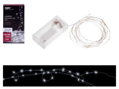 Zdjęcie: Lampki dekoracyjne 40 LED zimne/białe 2 m 32100 RAVI