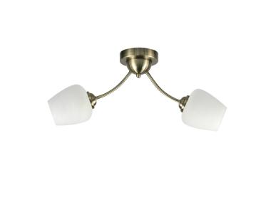 Zdjęcie: Lampa sufitowa Zina 2X40 W E27 biały patynowy CANDELLUX