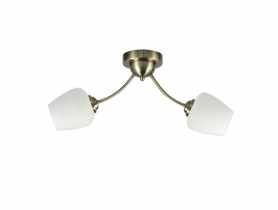 Lampa sufitowa Zina 2X40 W E27 biały patynowy CANDELLUX