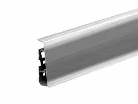 Listwa przypodłogowa PVC Hi Line Prestige 2,2x7,5 cm 2,50 m Aluminium szczotkowane Mat CEZAR