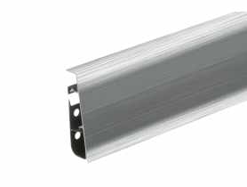 Listwa przypodłogowa PVC Hi Line Prestige 2,2x7,5 cm 2,50 m Aluminium szczotkowane Mat CEZAR