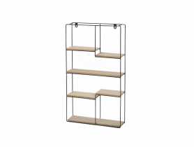 Półka Ortega czarny metal-MDF TS INTERIOR