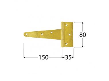 Zdjęcie: Zawias trójkątny 15x3,5x8 cm ZT150 DMX