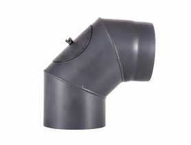 Kolano dymowe 130 mm/90 z wyczystką P RADECO