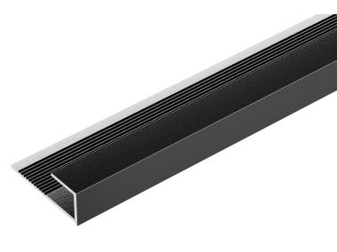Profil wykończeniowy do glazury 8 mm - 2,5 m czarny CEZAR