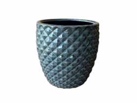 Donica szkliwiona Dark Grey Porto M DIRECT HG